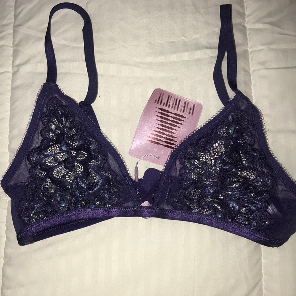Indigo purple bra bralette top savage x fenty